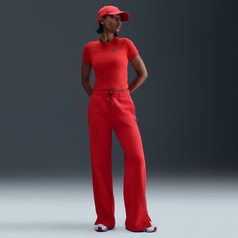 Nike Shox Strak T-shirt voor dames Rood - Foto 3