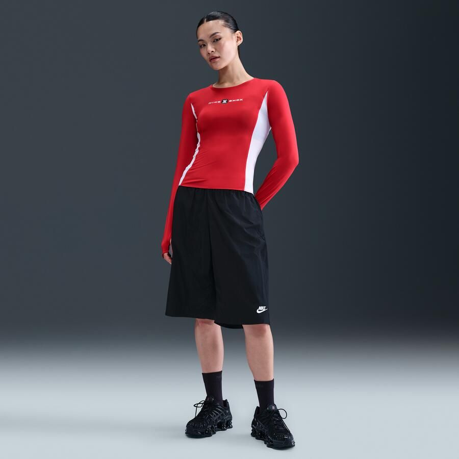 Nike Shox Top met lange mouwen voor dames Rood - Foto 3