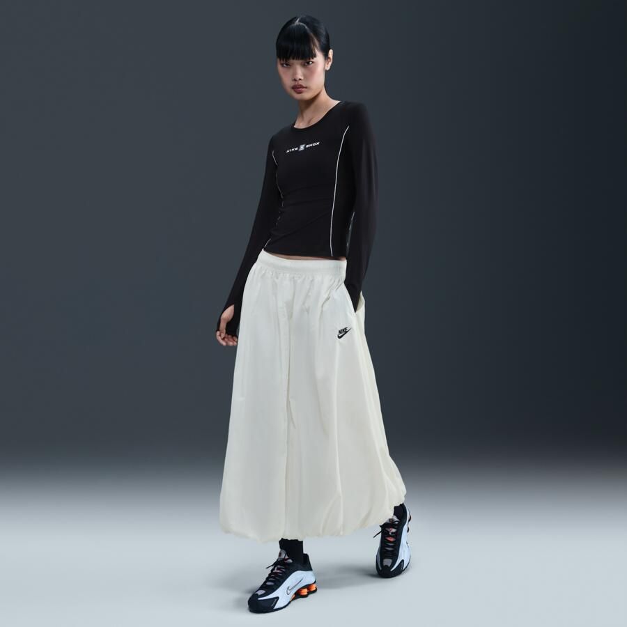 Nike Shox Top met lange mouwen voor dames Zwart - Foto 3