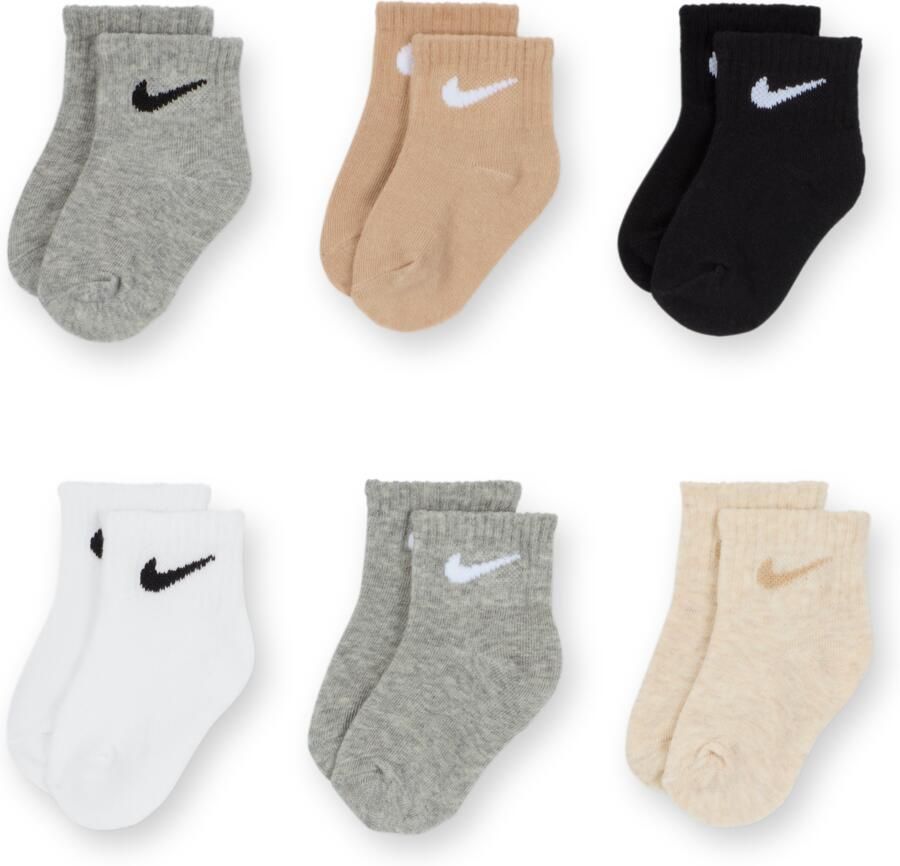 Nike sokken voor baby's (6 paar) Grijs - Foto 3