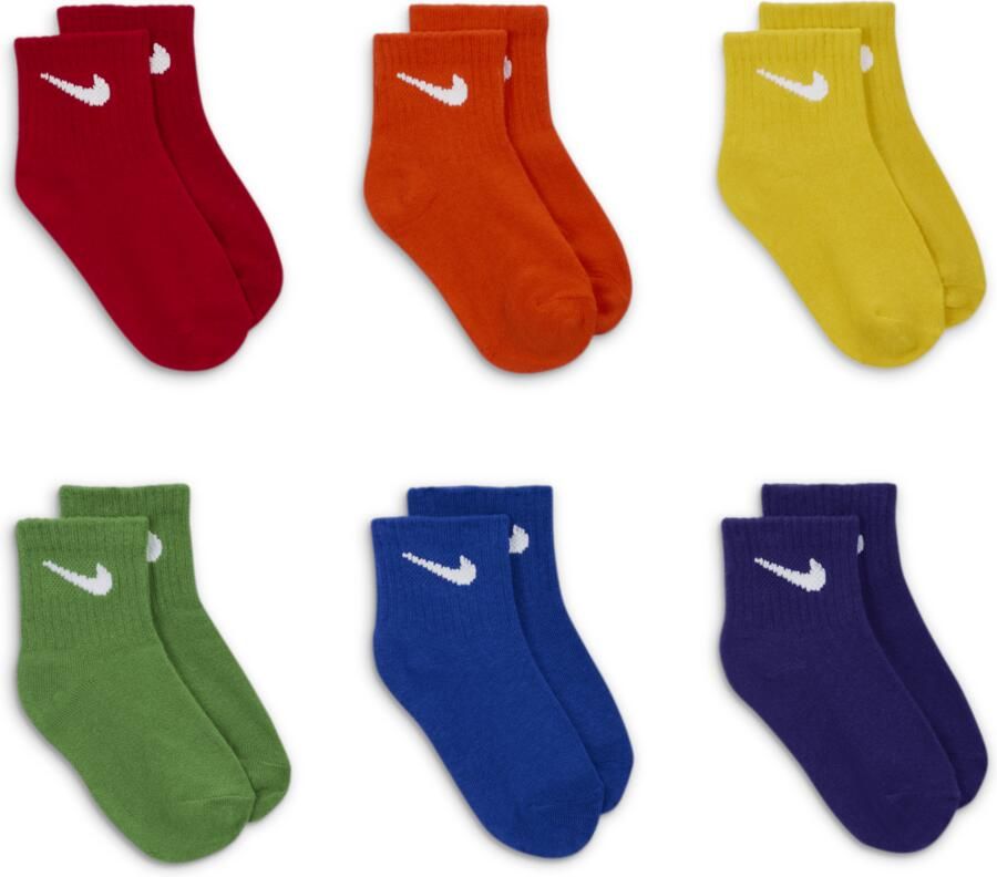 Nike sokken voor baby's (6 paar) Meerkleurig