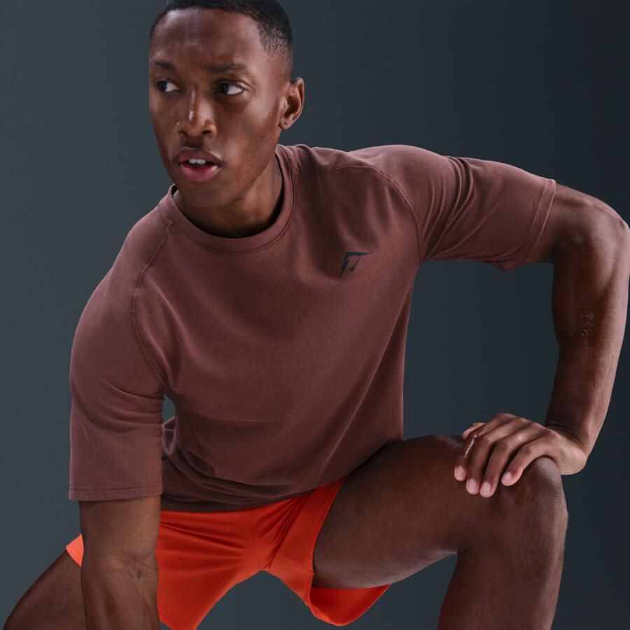 Nike Solar Chase Dri-FIT ADV hardlooptop met korte mouwen voor heren Bruin - Foto 2