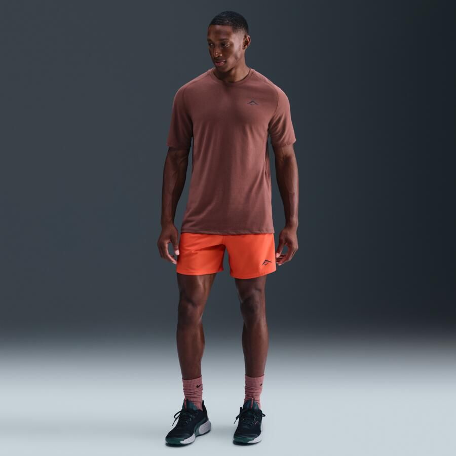 Nike Solar Chase Dri-FIT ADV hardlooptop met korte mouwen voor heren Bruin - Foto 3