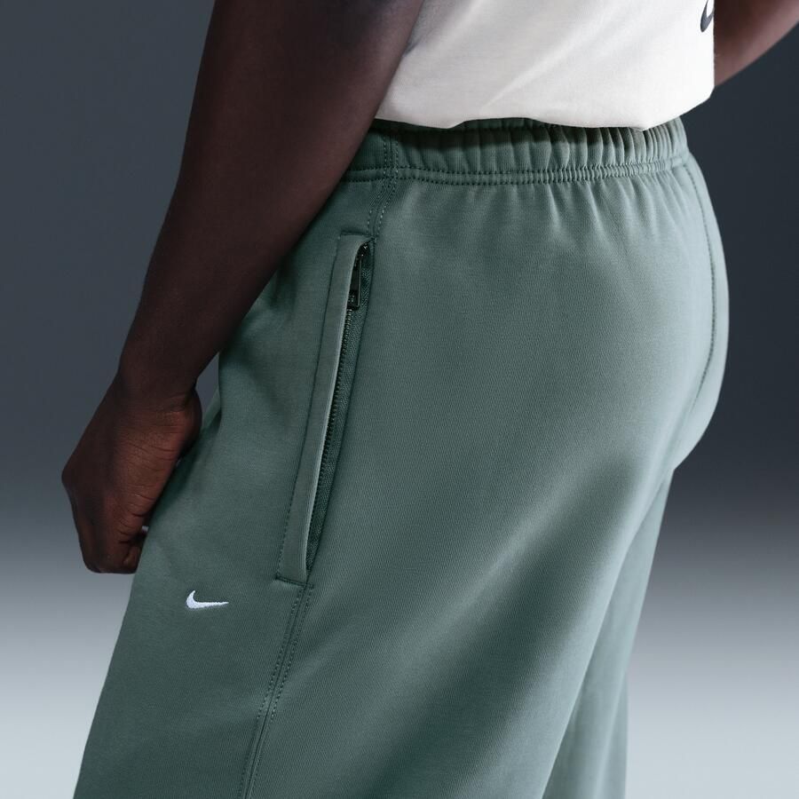 Nike Solo Swoosh fleecebroek met boorden voor heren Grijs - Foto 2