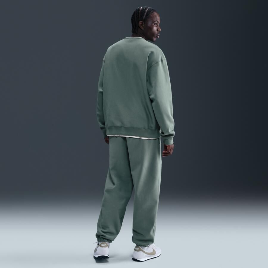 Nike Solo Swoosh fleecebroek met boorden voor heren Grijs - Foto 3