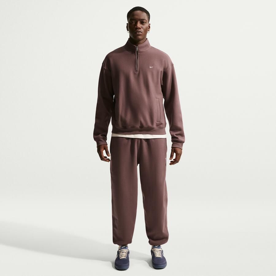 Nike Solo Swoosh fleecebroek met boorden voor heren Paars - Foto 4