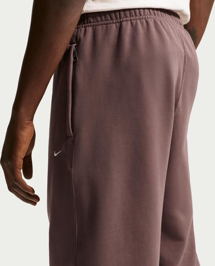 Nike Solo Swoosh fleecebroek met boorden voor heren Paars - Foto 2