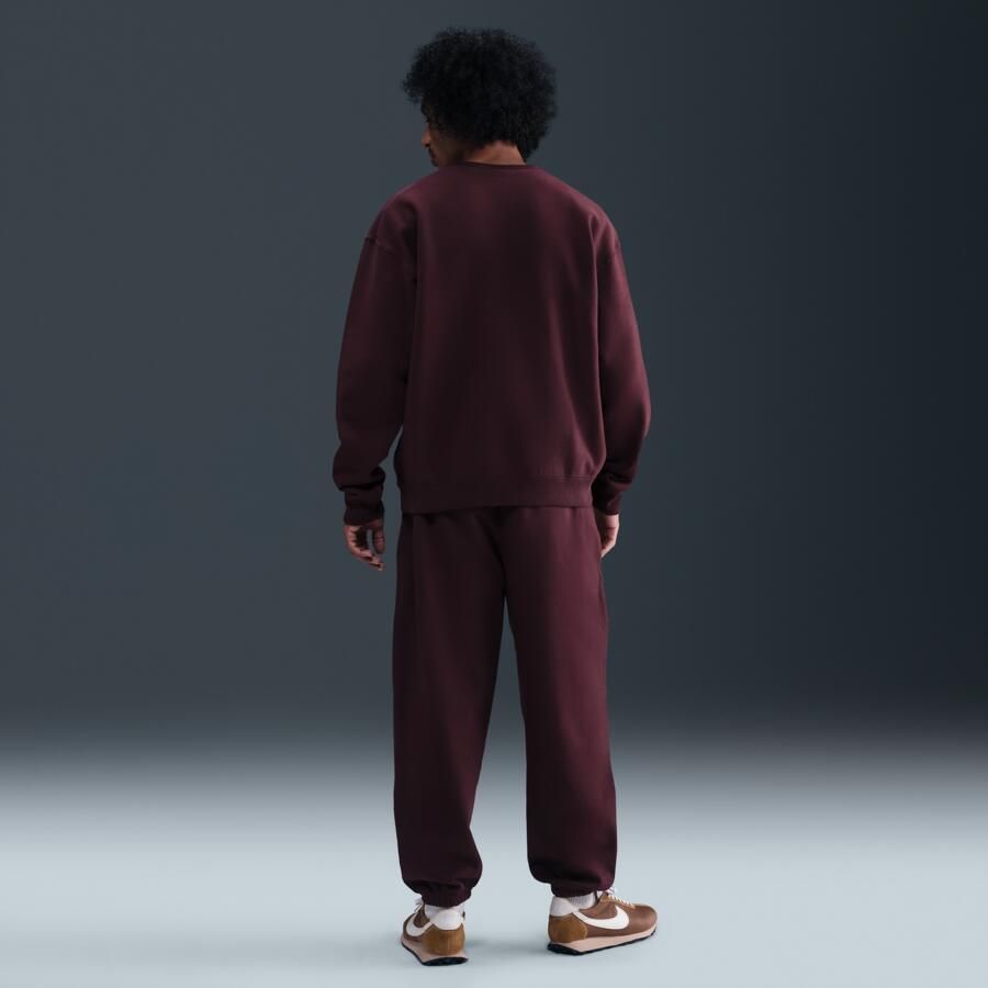 Nike Solo Swoosh fleecebroek met boorden voor heren Rood - Foto 3