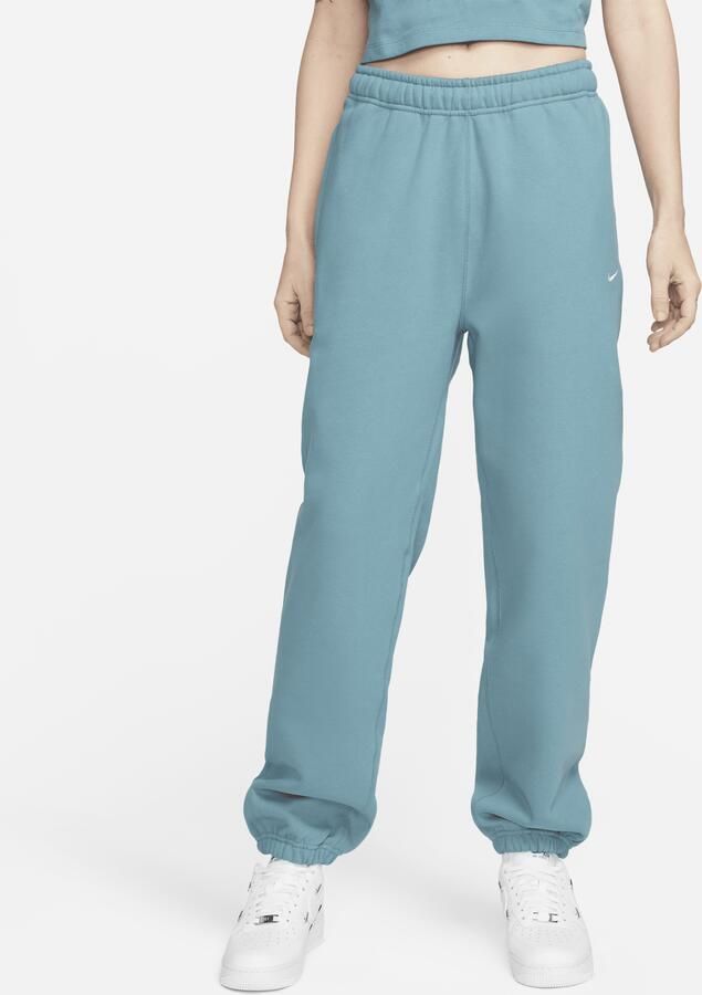 Nike Solo Swoosh Fleecebroek voor dames Blauw - Foto 3