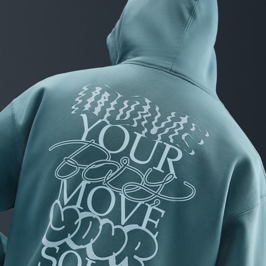 Nike Solo Swoosh Fleecehoodie voor heren Blauw