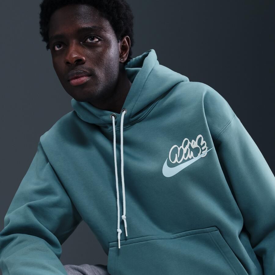 Nike Solo Swoosh Fleecehoodie voor heren Blauw - Foto 2