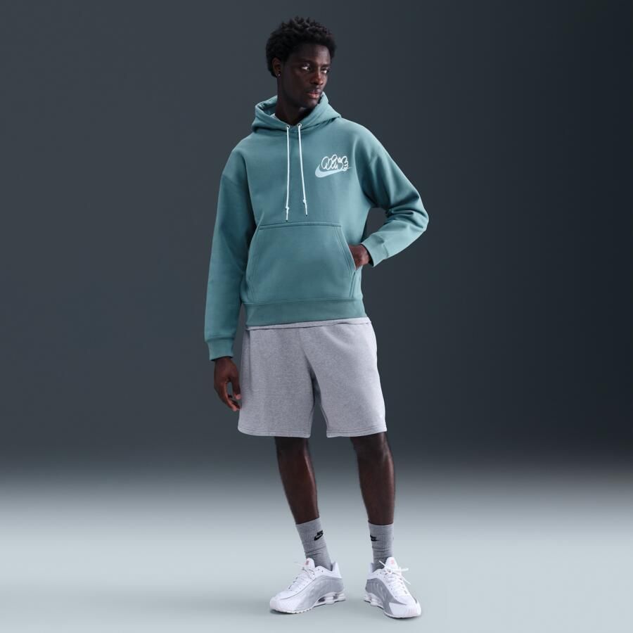 Nike Solo Swoosh Fleecehoodie voor heren Blauw - Foto 3