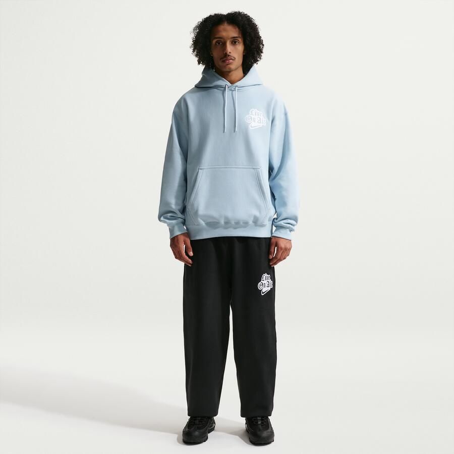 Nike Solo Swoosh Fleecehoodie voor heren Blauw - Foto 2