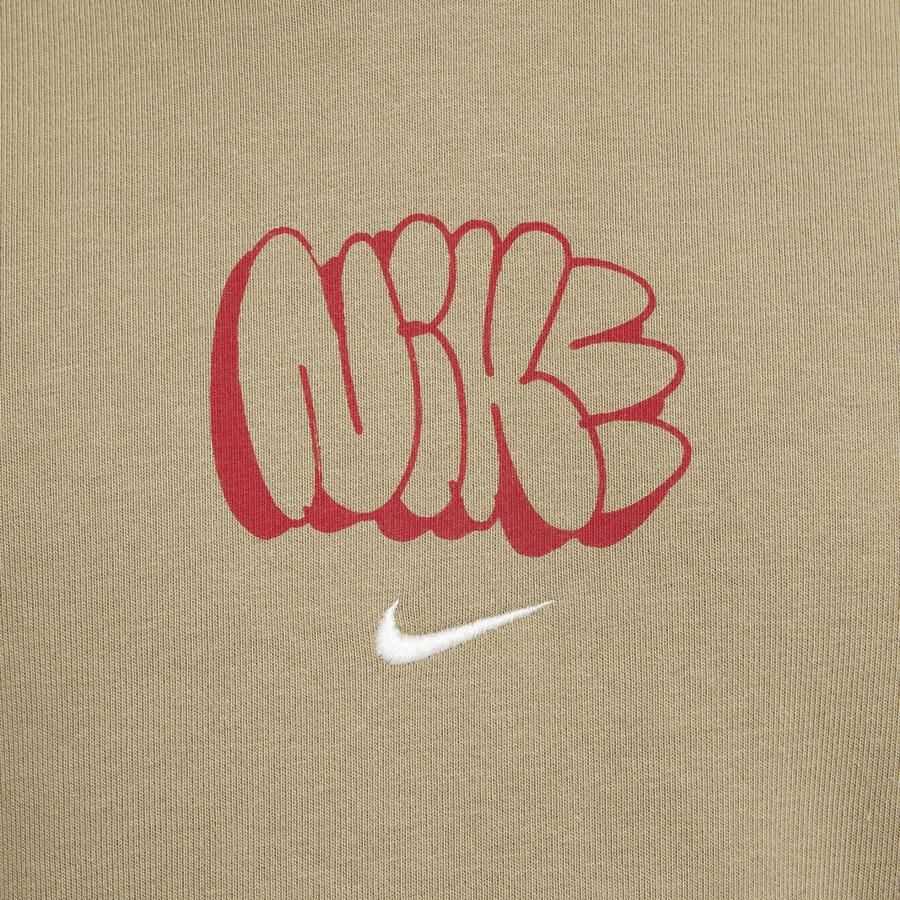 Nike Solo Swoosh Fleecehoodie voor heren Bruin