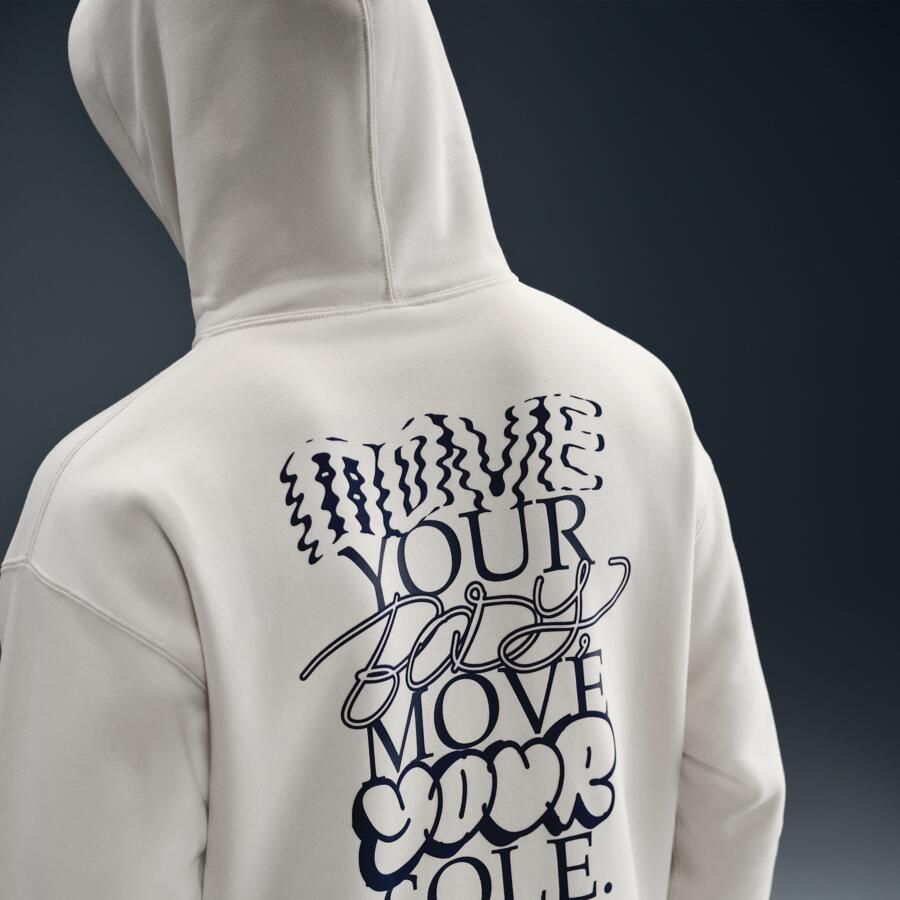 Nike Solo Swoosh Fleecehoodie voor heren Bruin