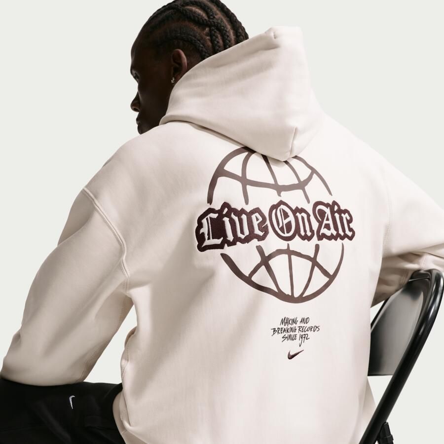 Nike Solo Swoosh Fleecehoodie voor heren Grijs - Foto 2