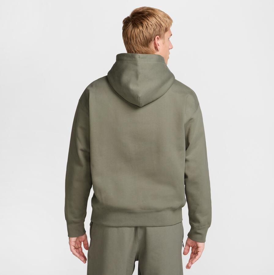Nike Solo Swoosh Fleecehoodie voor heren Groen - Foto 4