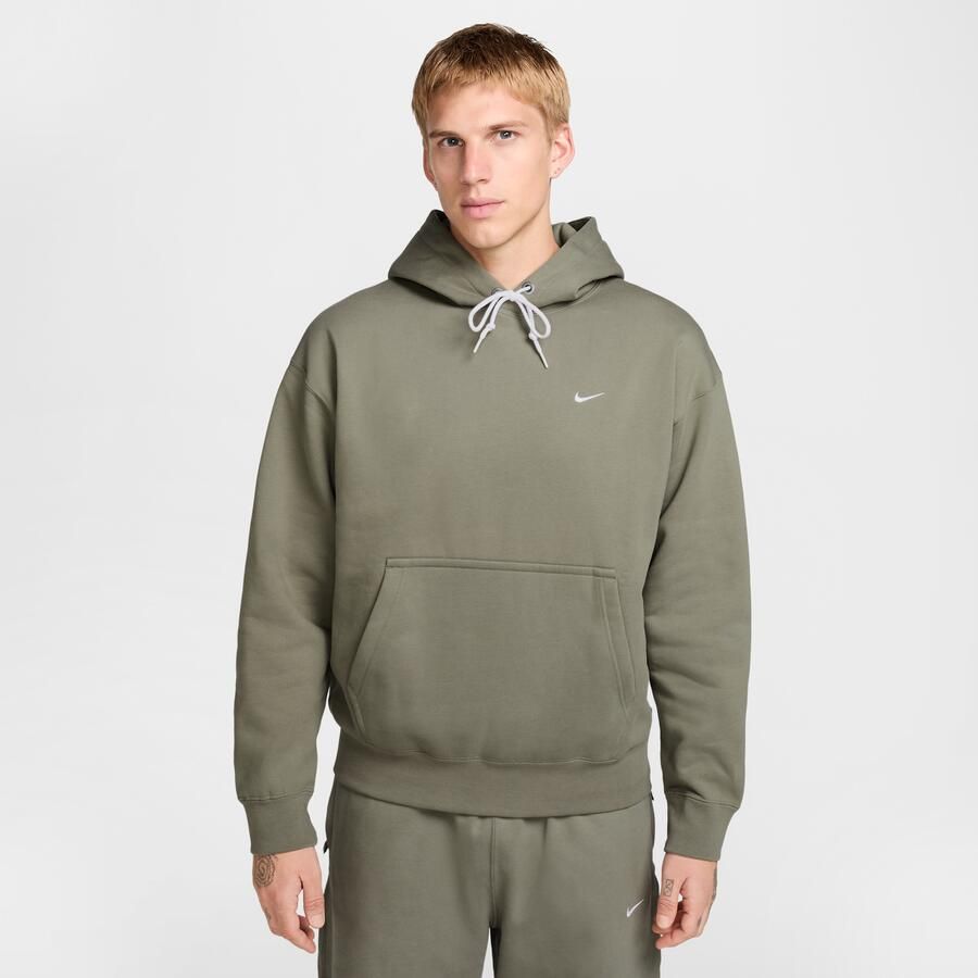Nike Solo Swoosh Fleecehoodie voor heren Groen - Foto 3