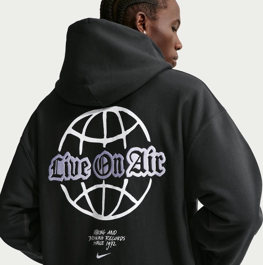 Nike Solo Swoosh Fleecehoodie voor heren Zwart - Foto 3