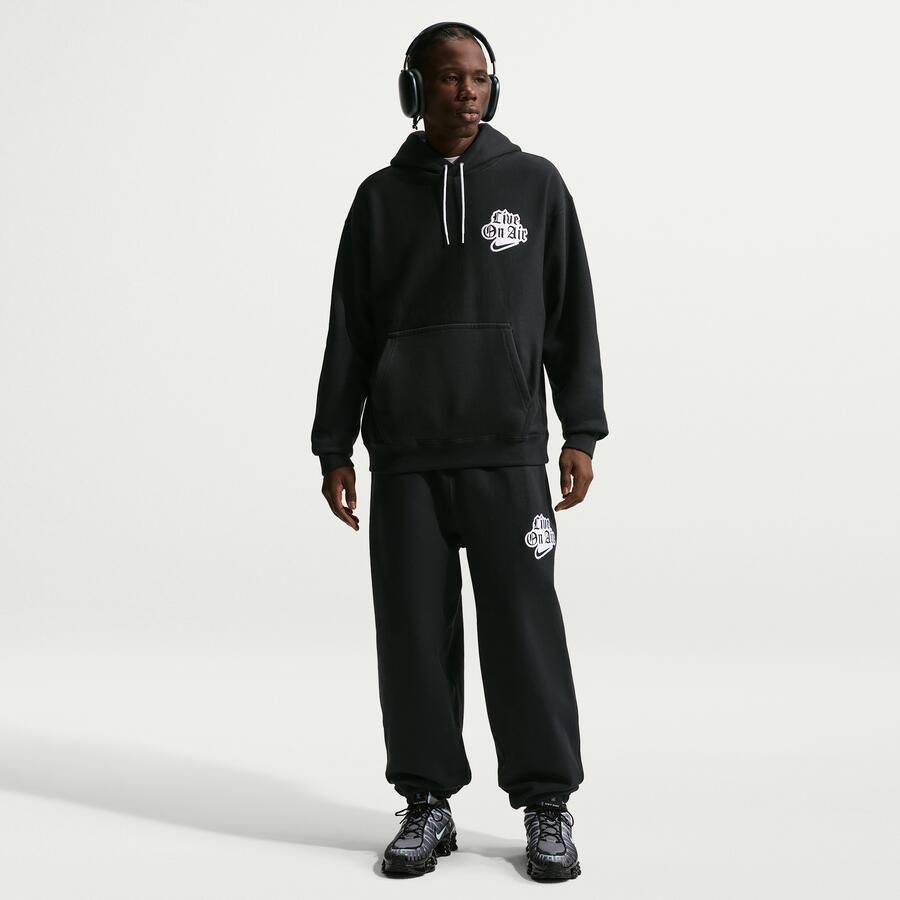 Nike Solo Swoosh Fleecehoodie voor heren Zwart - Foto 2