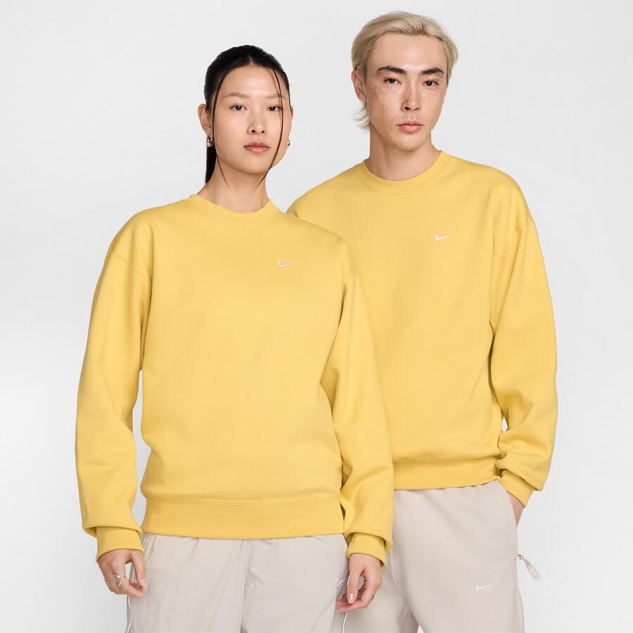 Nike Solo Swoosh Fleecetop met ronde hals voor heren Geel - Foto 4