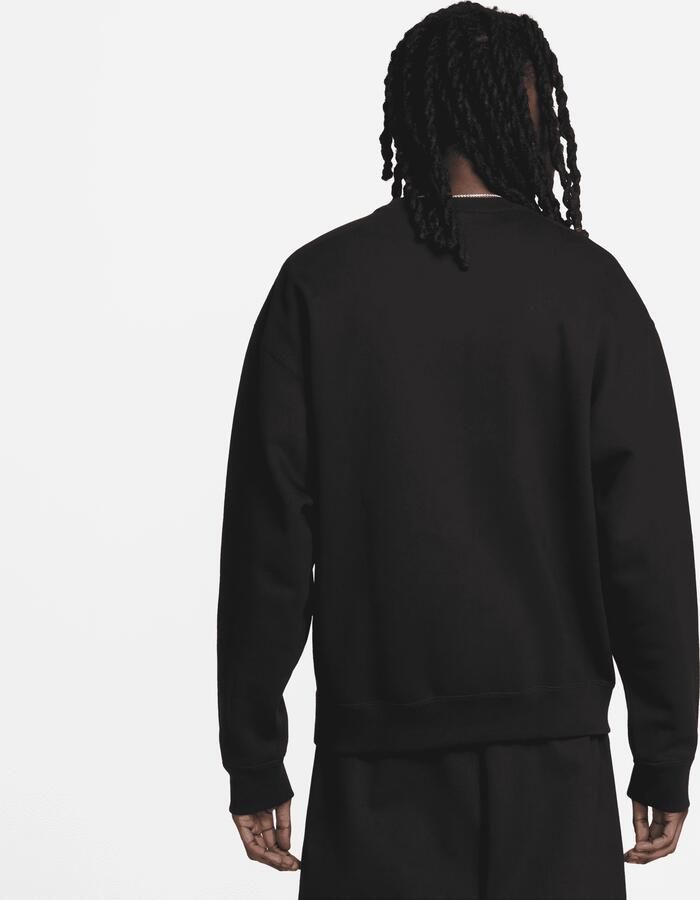 Nike Solo Swoosh Fleecetop met ronde hals voor heren Zwart - Foto 4