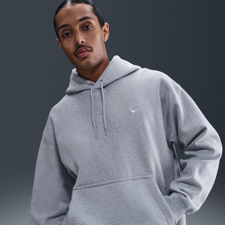 Nike Solo Swoosh hoodie voor heren Grijs - Foto 4