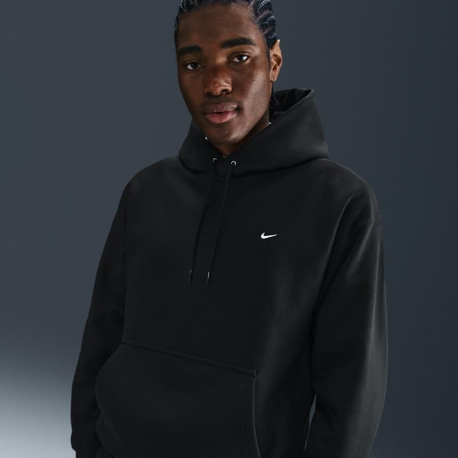 Nike Solo Swoosh hoodie voor heren Zwart - Foto 4