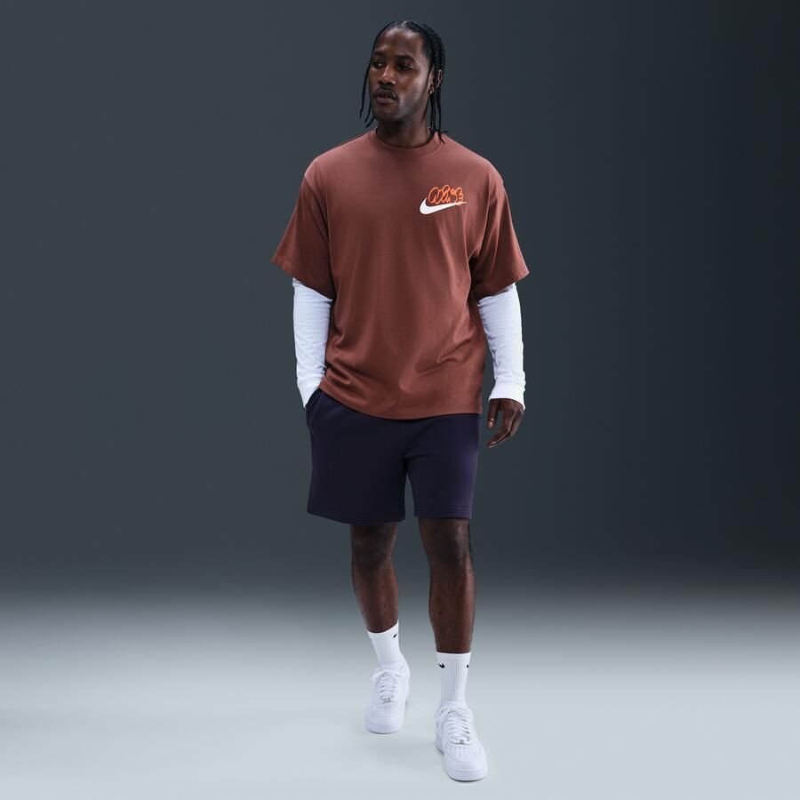 Nike Solo Swoosh T-shirt voor heren Bruin - Foto 3