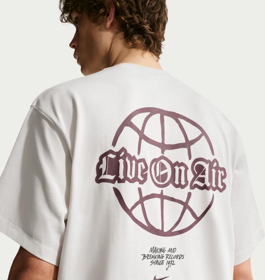 Nike Solo Swoosh T-shirt voor heren Grijs - Foto 3