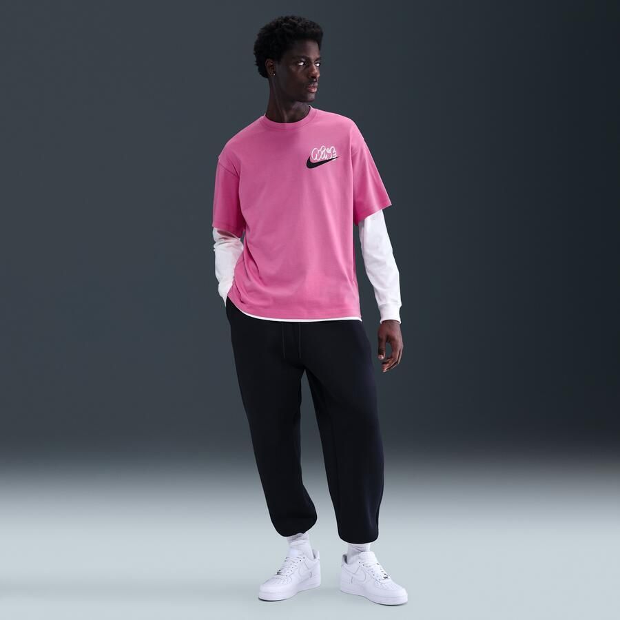 Nike Solo Swoosh T-shirt voor heren Roze - Foto 3
