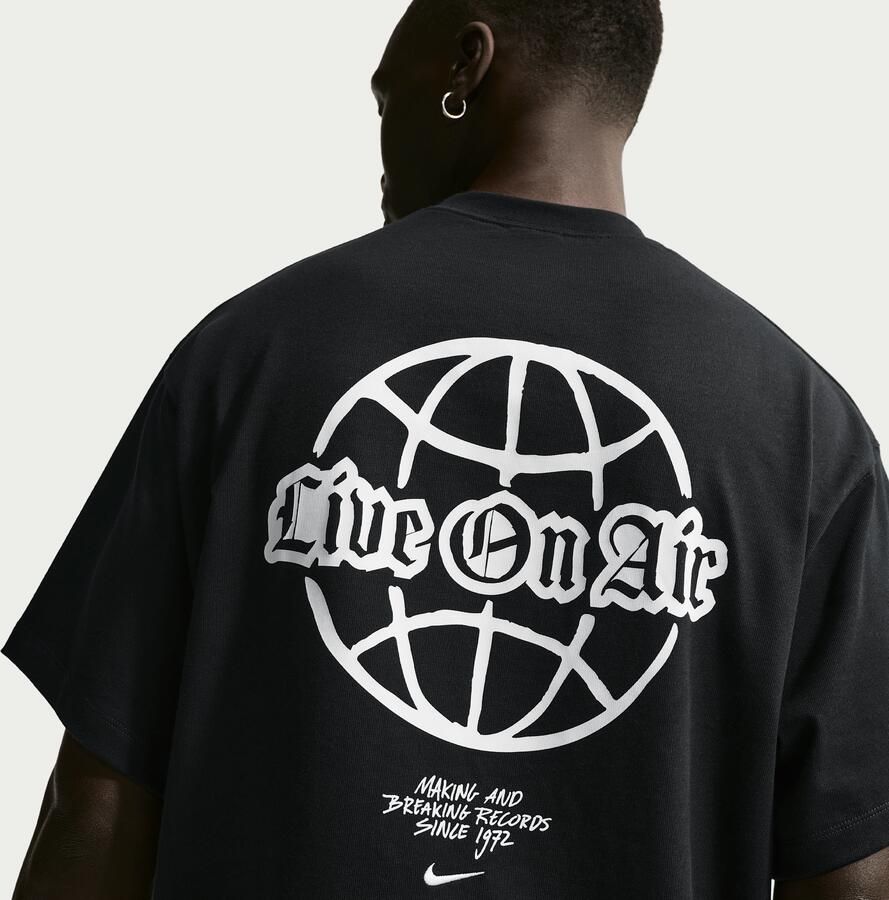 Nike Solo Swoosh T-shirt voor heren Zwart - Foto 2