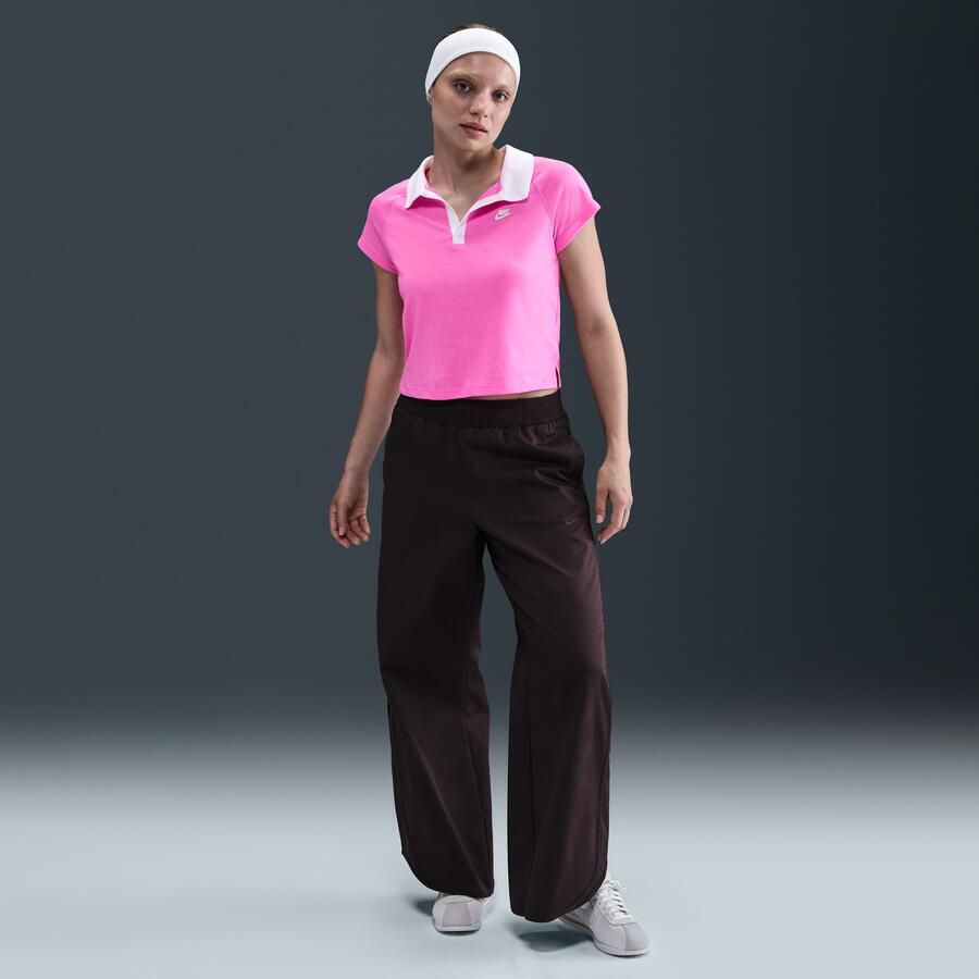 Nike aansluitende retro polotop voor dames Roze - Foto 3
