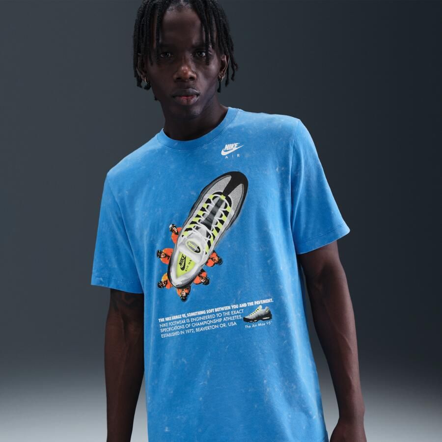 Nike Sportswear Air Max 95 T-shirt Blauw - Foto 4