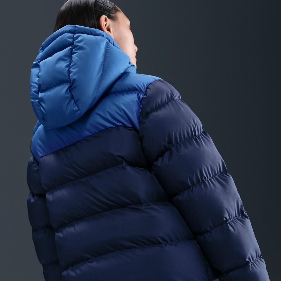 Nike Sportswear All Day Play gewatteerd Therma-FIT jack met ruime pasvorm voor kids Blauw - Foto 3