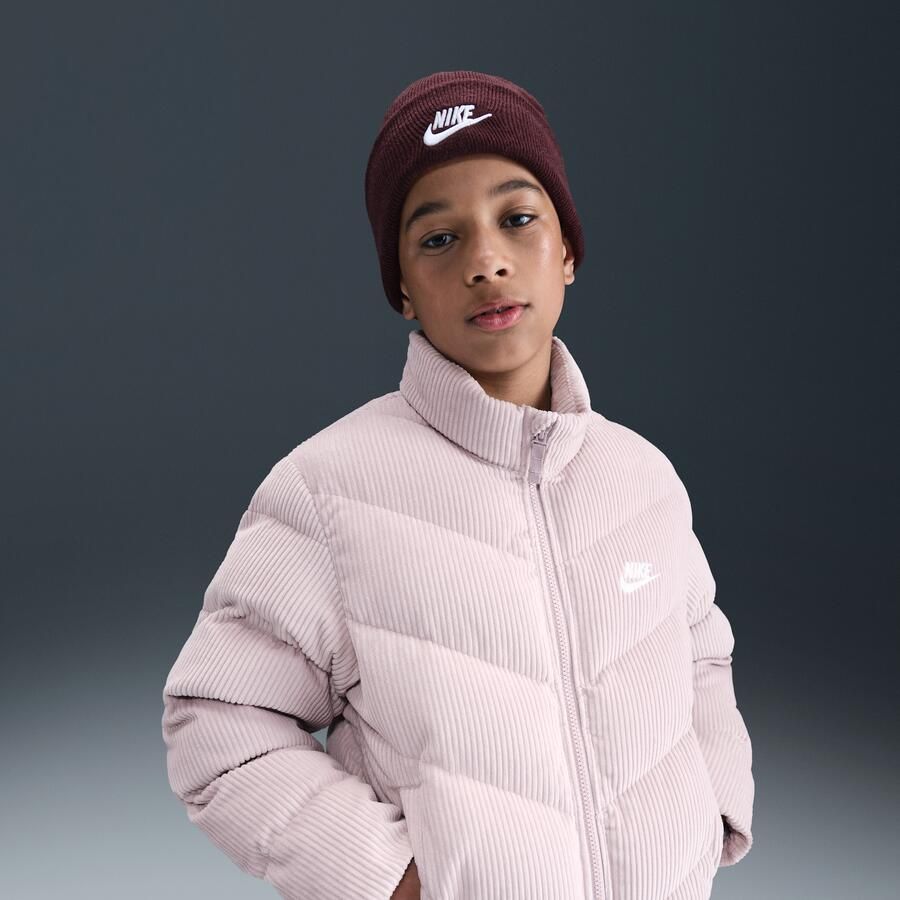 Nike All Day Play gewatteerd Therma-FIT jack met ruime pasvorm voor kids Paars - Foto 4