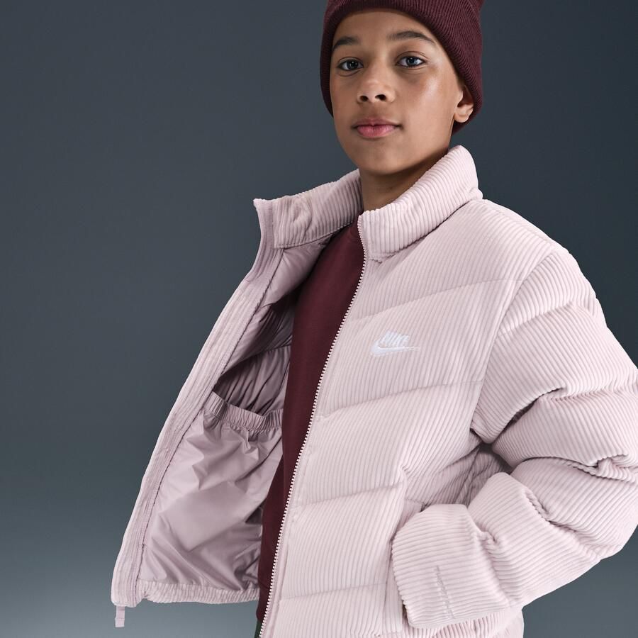 Nike All Day Play gewatteerd Therma-FIT jack met ruime pasvorm voor kids Paars - Foto 2