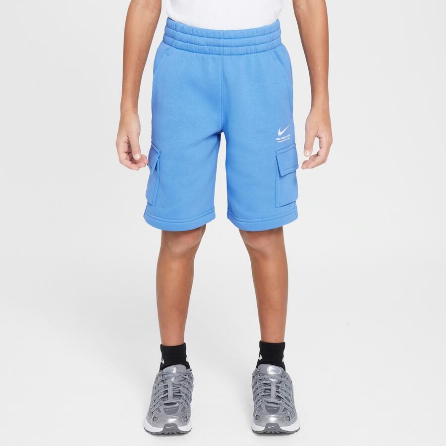 Nike cargoshorts van fleece voor jongens Blauw - Foto 4