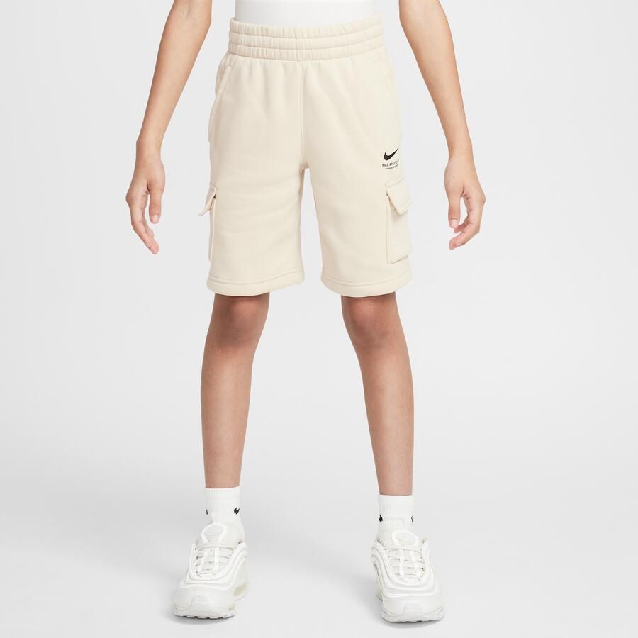 Nike cargoshorts van fleece voor jongens Bruin - Foto 4