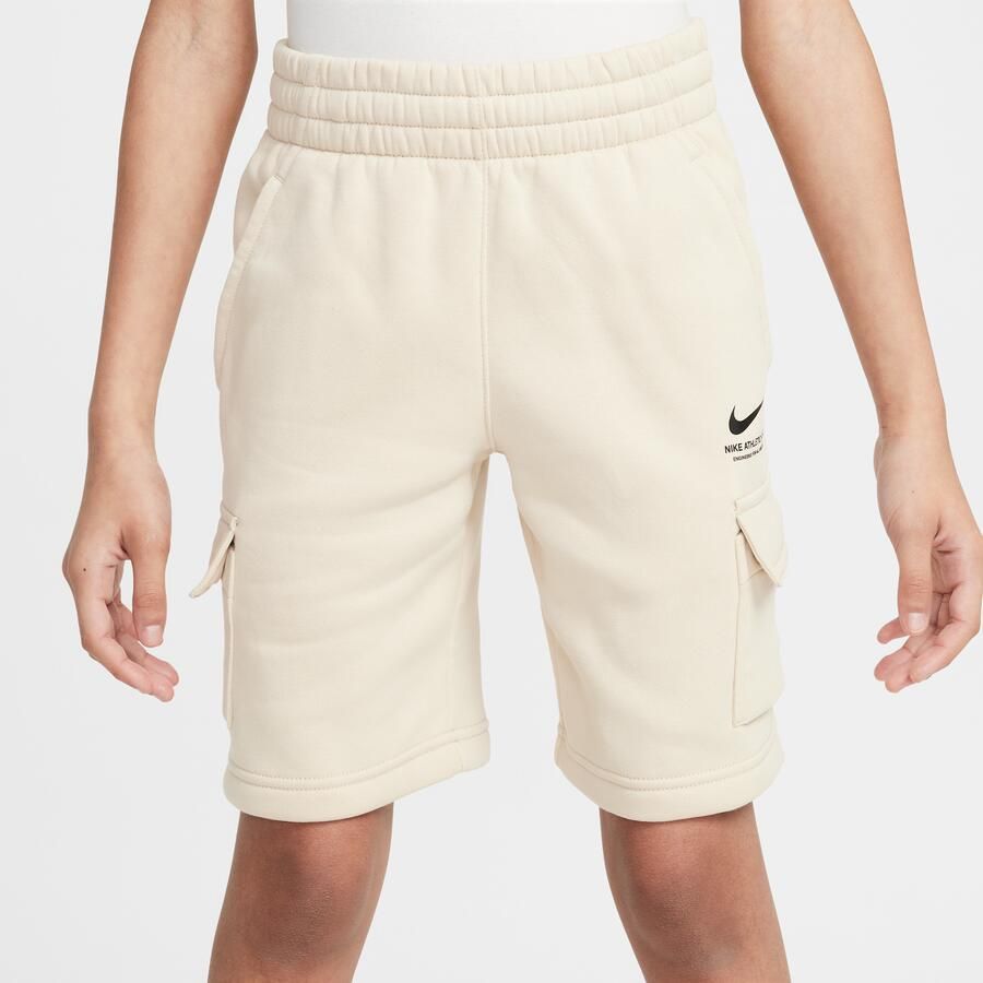 Nike cargoshorts van fleece voor jongens Bruin