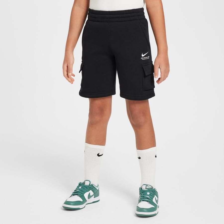 Nike Sportswear cargoshorts van fleece voor jongens Zwart - Foto 4
