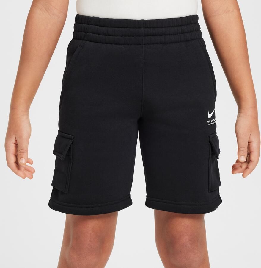 Nike Sportswear cargoshorts van fleece voor jongens Zwart - Foto 3