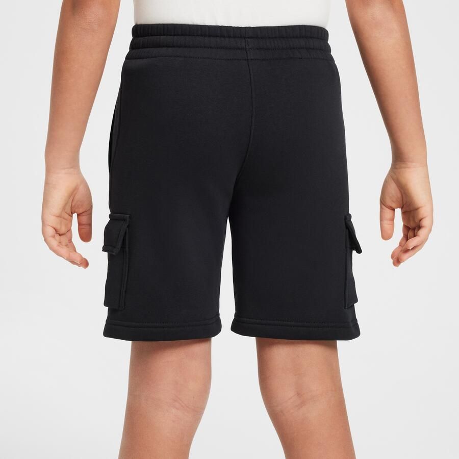 Nike Sportswear cargoshorts van fleece voor jongens Zwart