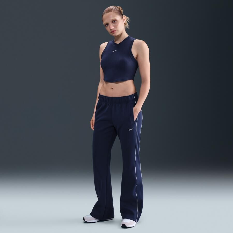 Nike Chill Knit aansluitende korte tanktop met mini-rib voor dames Blauw - Foto 3