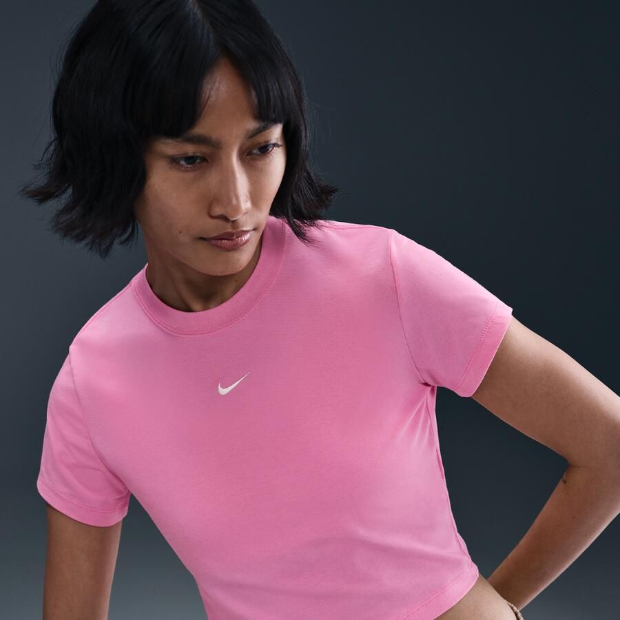 Nike Chill Knit kort T-shirt voor dames Roze - Foto 4