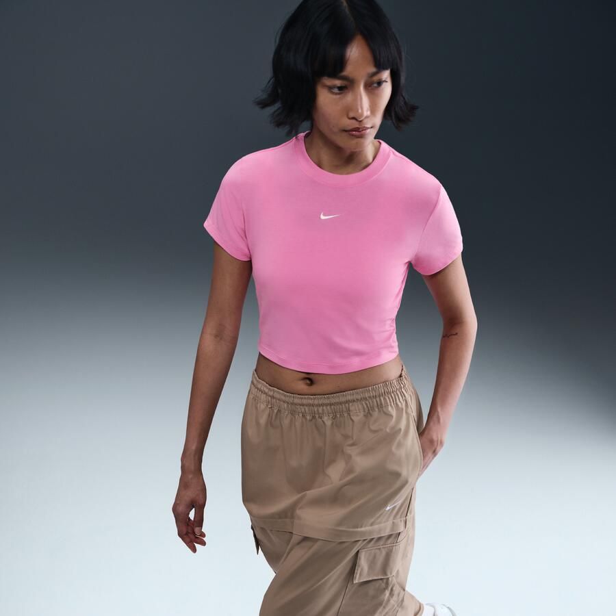 Nike Chill Knit kort T-shirt voor dames Roze - Foto 2