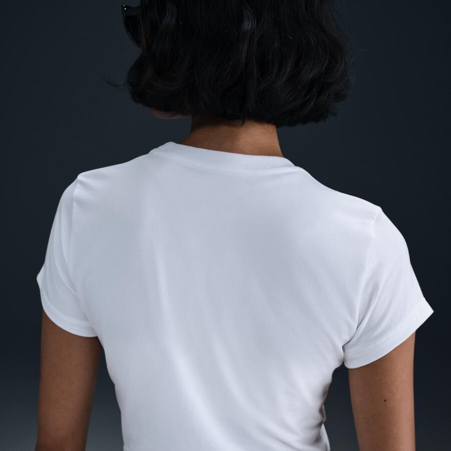 Nike Sportswear Chill Knit kort T-shirt voor dames Wit - Foto 4