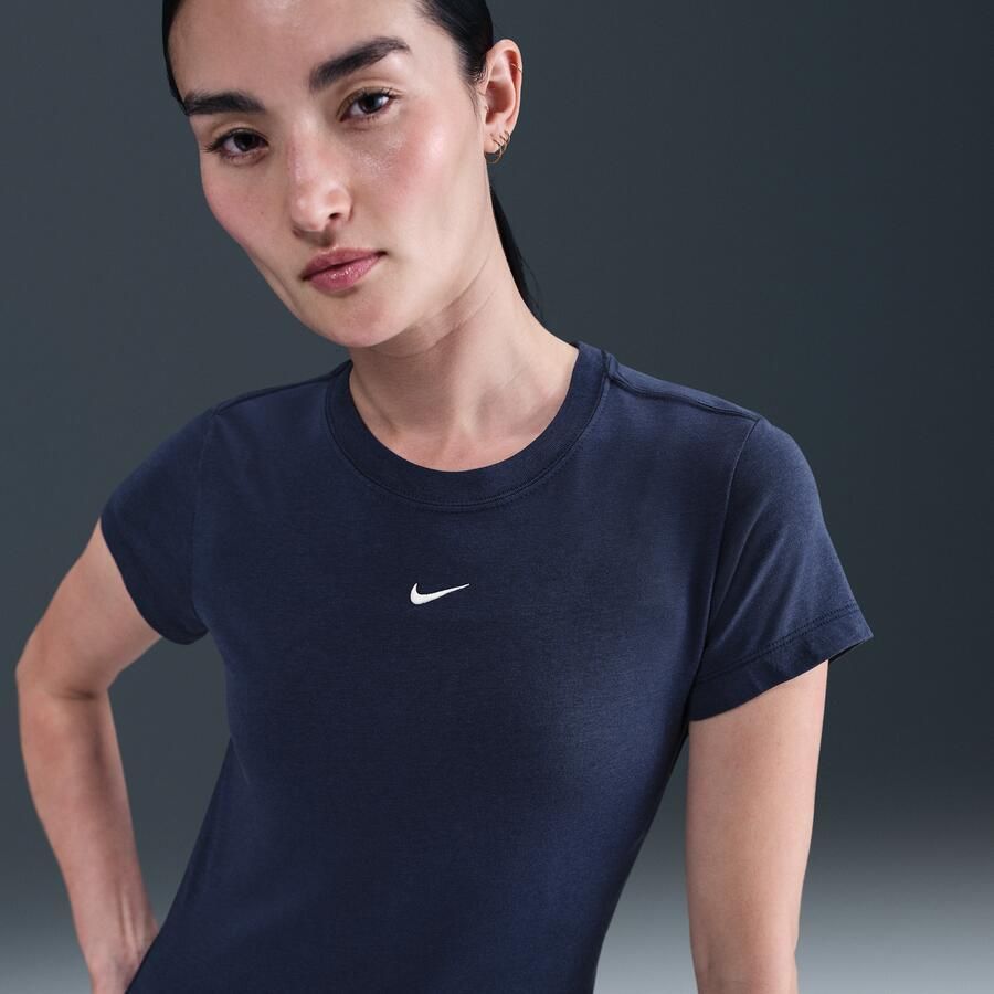 Nike Sportswear Chill Knit T-shirt voor dames Blauw - Foto 4