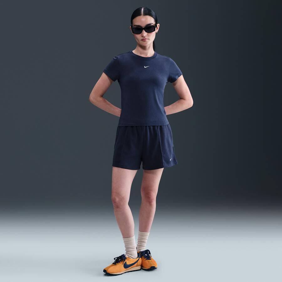 Nike Sportswear Chill Knit T-shirt voor dames Blauw - Foto 3