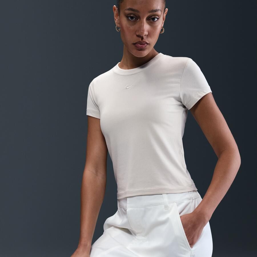 Nike Chill Knit T-shirt voor dames Grijs - Foto 2